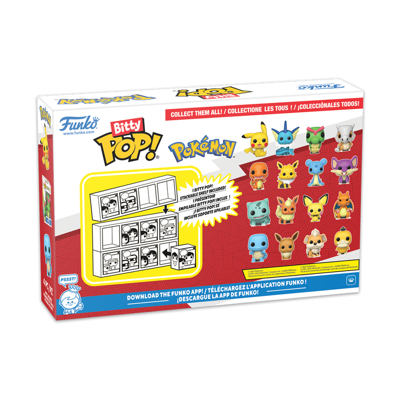 POKEMON - Bitty Pop 4 Pack 2.5cm - Bulbasaur