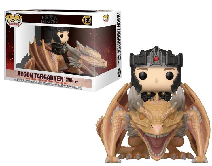 HOUSE OF THE DRAGON - POP Rides N° 135 - Aegon avec Feux-du-Soleyl