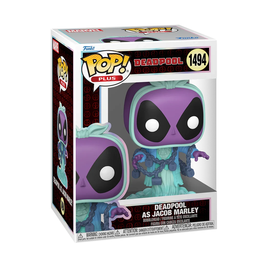 DEADPOOL - POP Plus N° 1494 -Deadpool As Jacob Marley