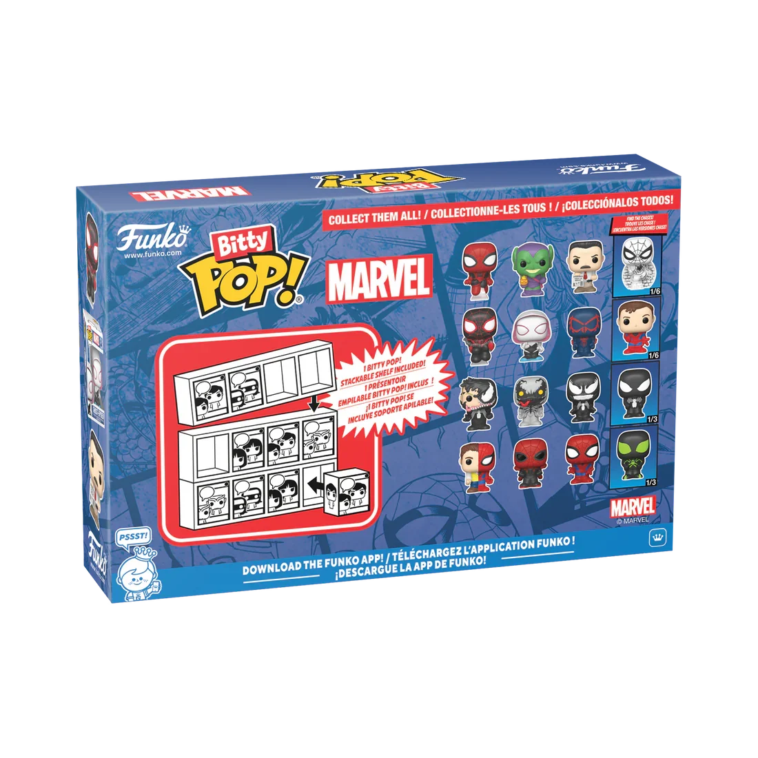 SPIDER-MAN - Bitty Pop 4 Pack 2.5cm - Spider-Man