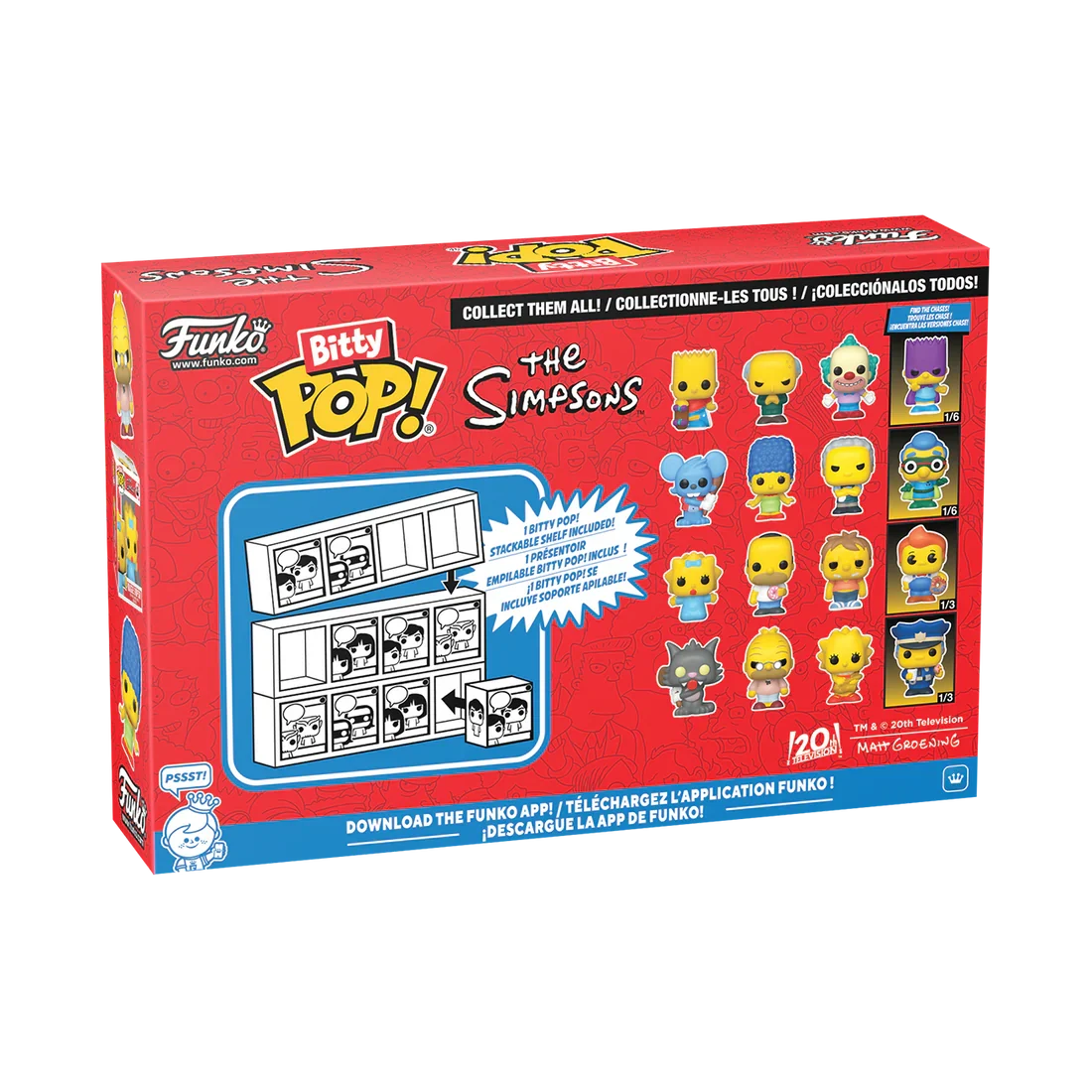 SIMPSONS - Bitty Pop 4 Pack 2.5cm - Scratchy