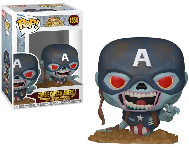MARVEL ZOMBIES - POP Marvel N° 1554 - Zombie Captain America