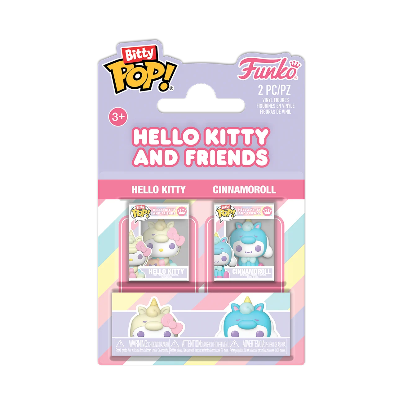 SANRIO - Bitty Pop 2 Pack 2.5cm - Hello Kitty & Cinnamoroll