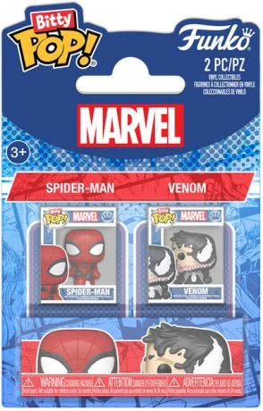 SPIDER-MAN - Bitty Pop 2 Pack 2.5cm - Spider-Man & Venom