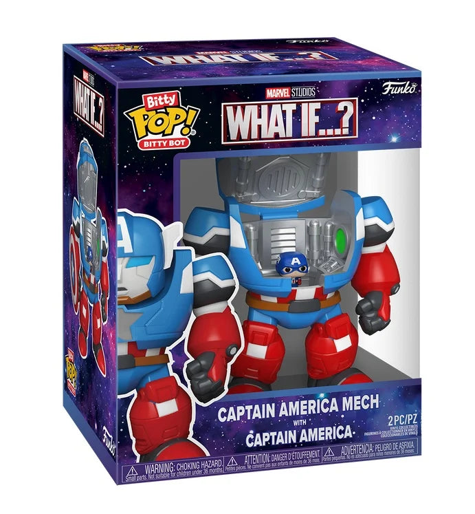 MARVEL - Bitty Bots - Captain America Mech with Cap