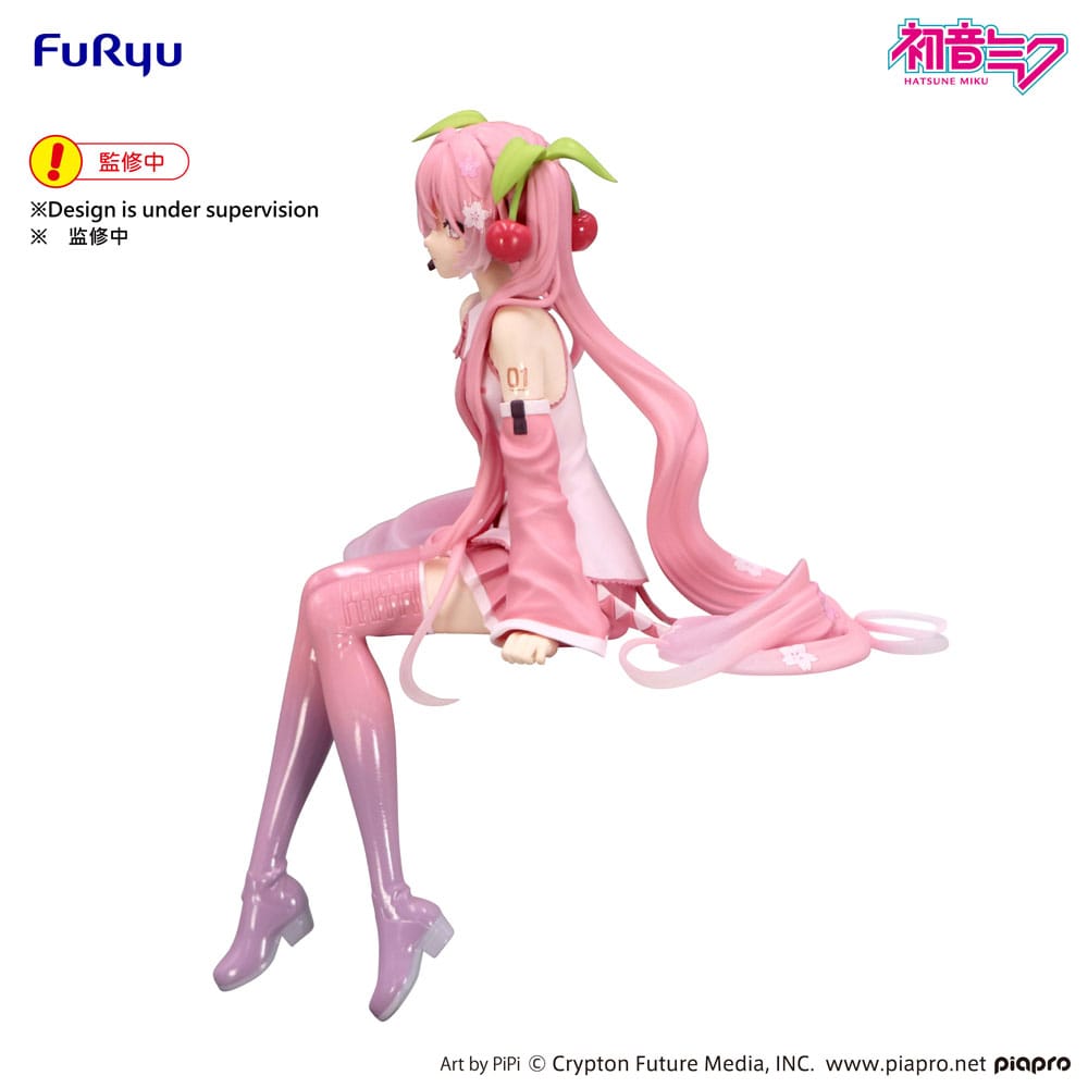 HATSUNE MIKU - Sakura Miku - Statue Noodle Stopper 14cm