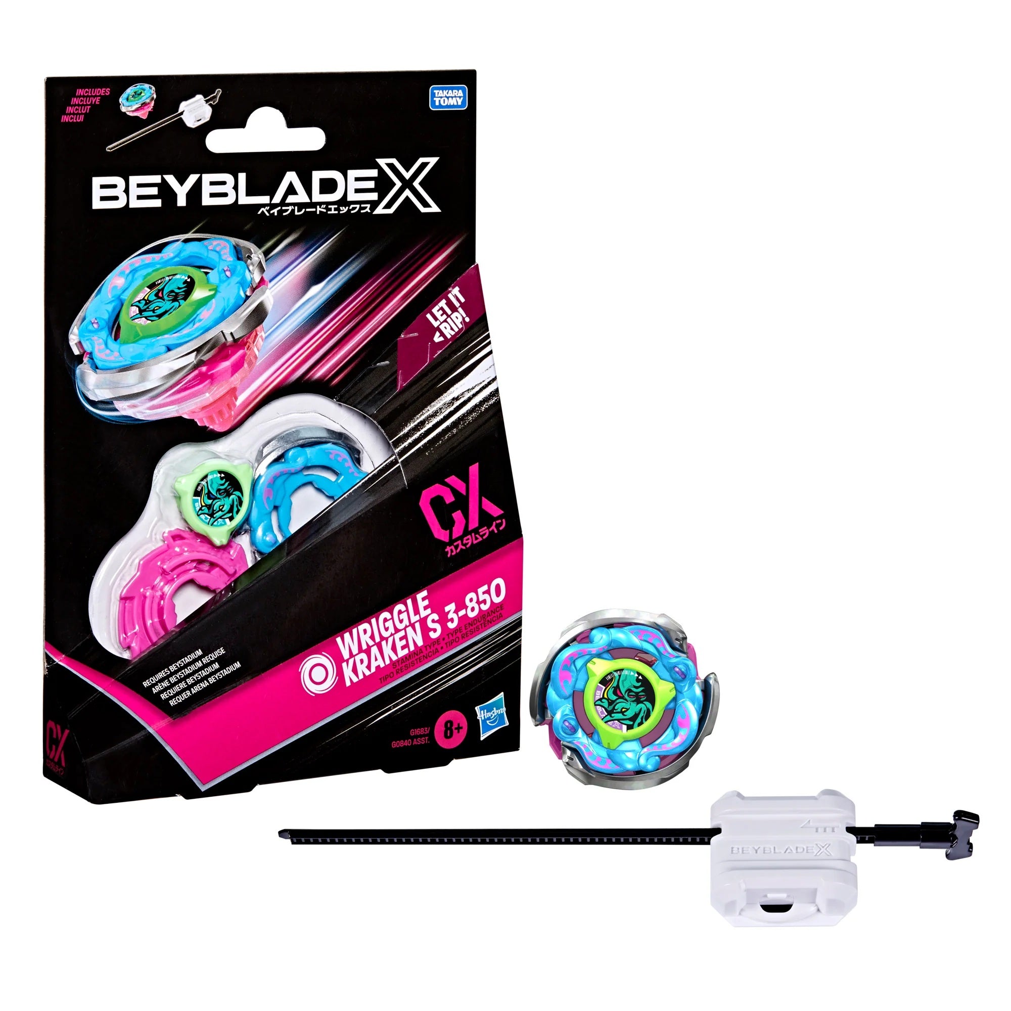 BEYBLADE X - Wriggle Kraken S 3-85O CX Starter Pack