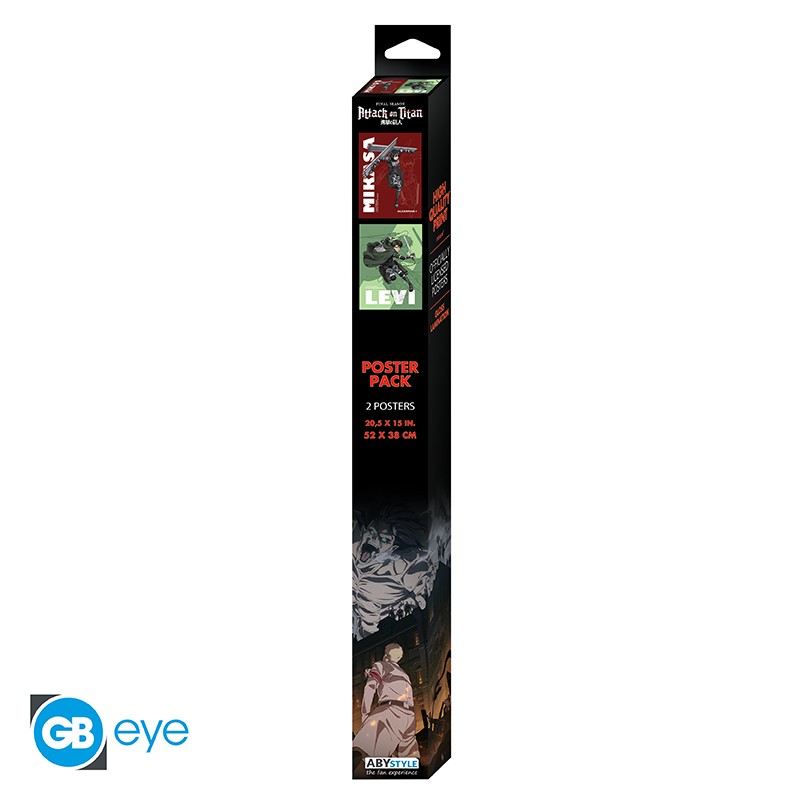 ATTACK ON TITANS - Set 1 - Set 2 posters '52x38'