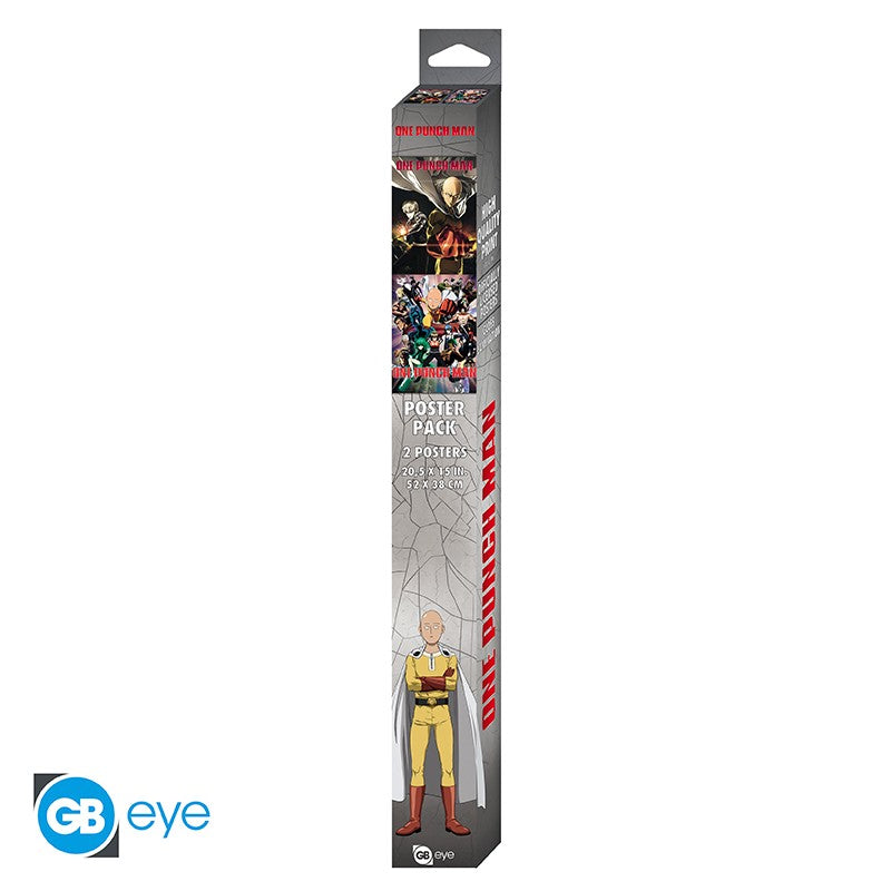 ONE PUNCH MAN - Saitama & Genos - Set 2 posters '52x38'