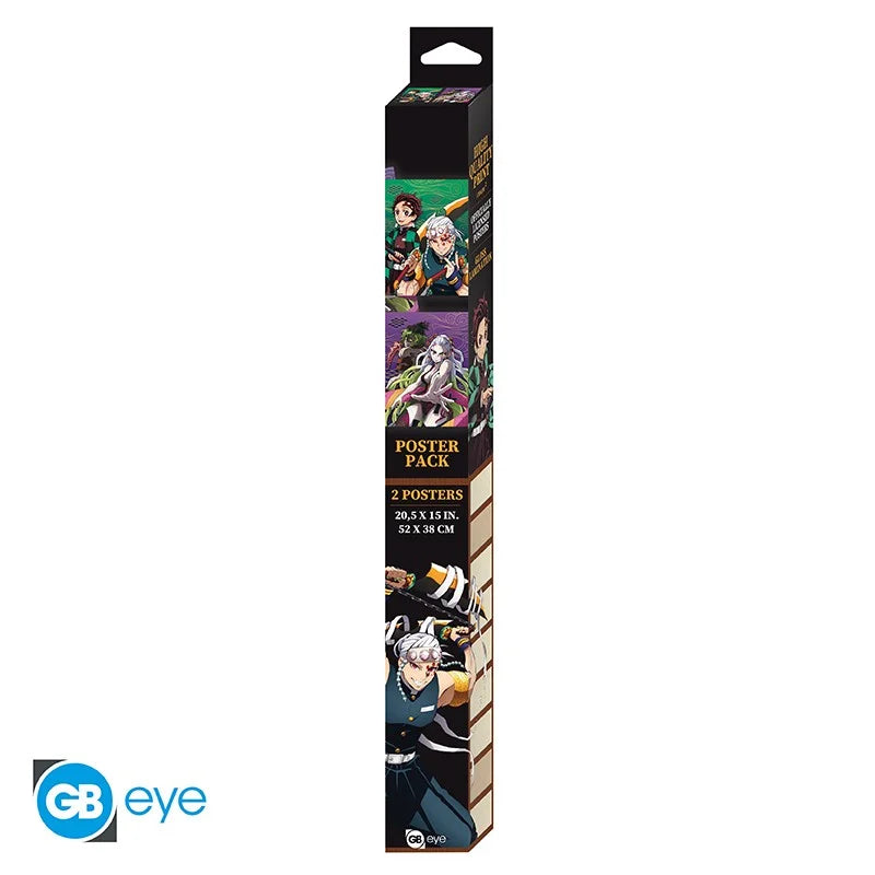 DEMON SLAYER - Entertainment district - Set 2 posters '52x38'