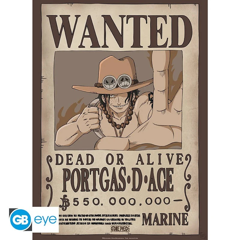 ONE PIECE - Wanted Luffy & Ace - Set 2 posters '52x38'