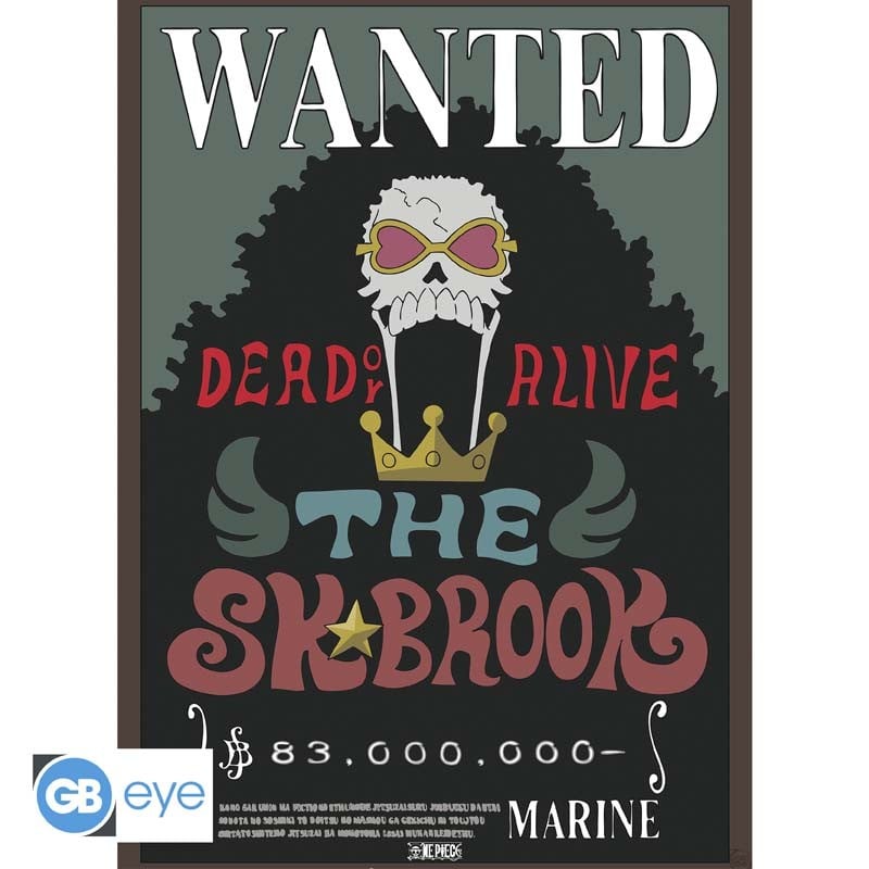 ONE PIECE - Wanted Chopper & Brook - Set 2 posters '52x38'