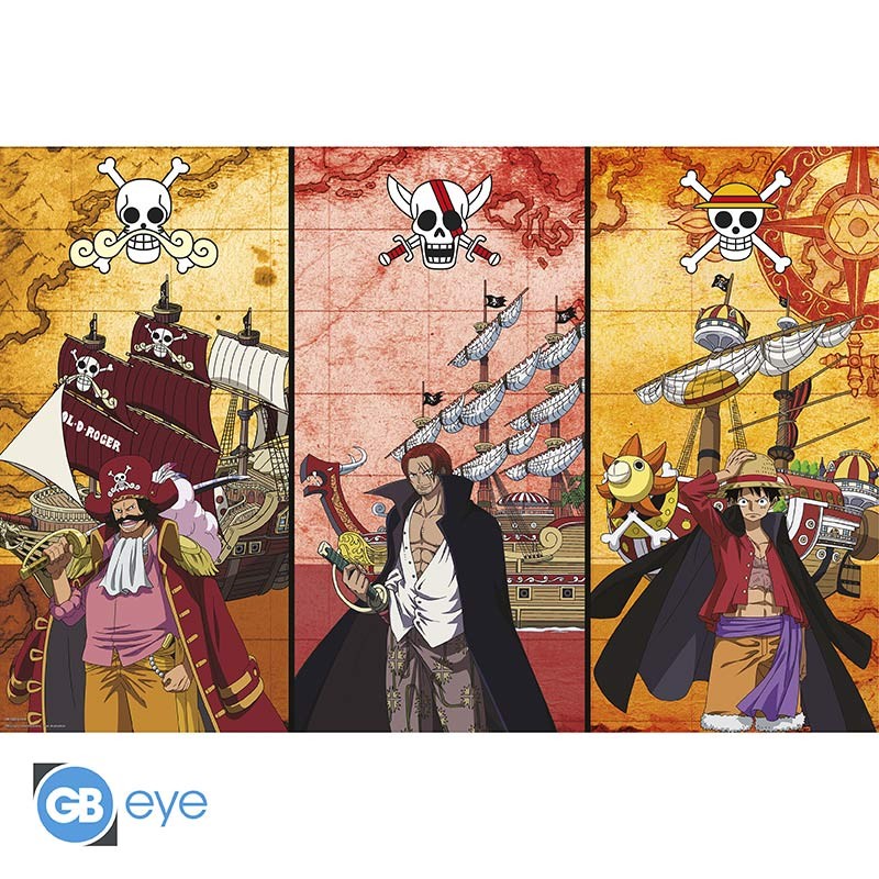 ONE PIECE - Captains & Boats - Poster 91x61cm
