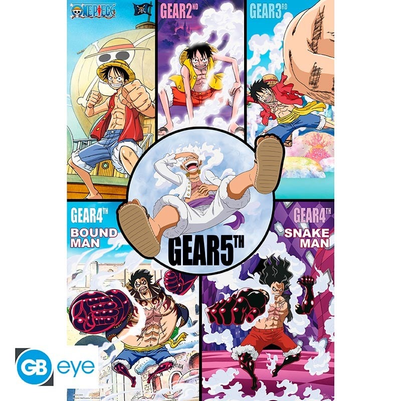 ONE PIECE - History of Gears - Poster 91x61cm