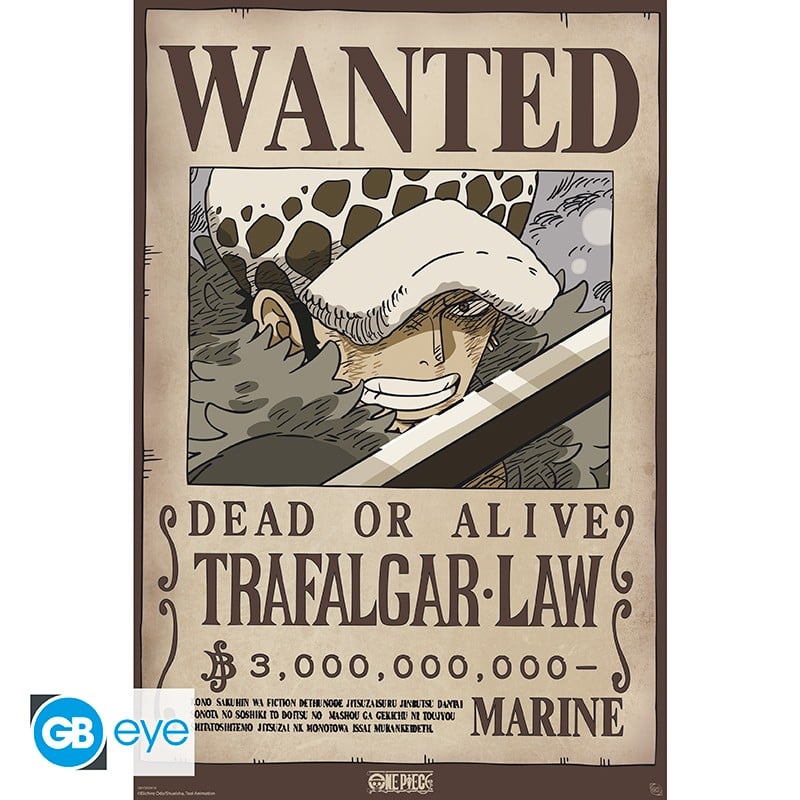 ONE PIECE - Wanted Law Wano - Poster 91x61cm