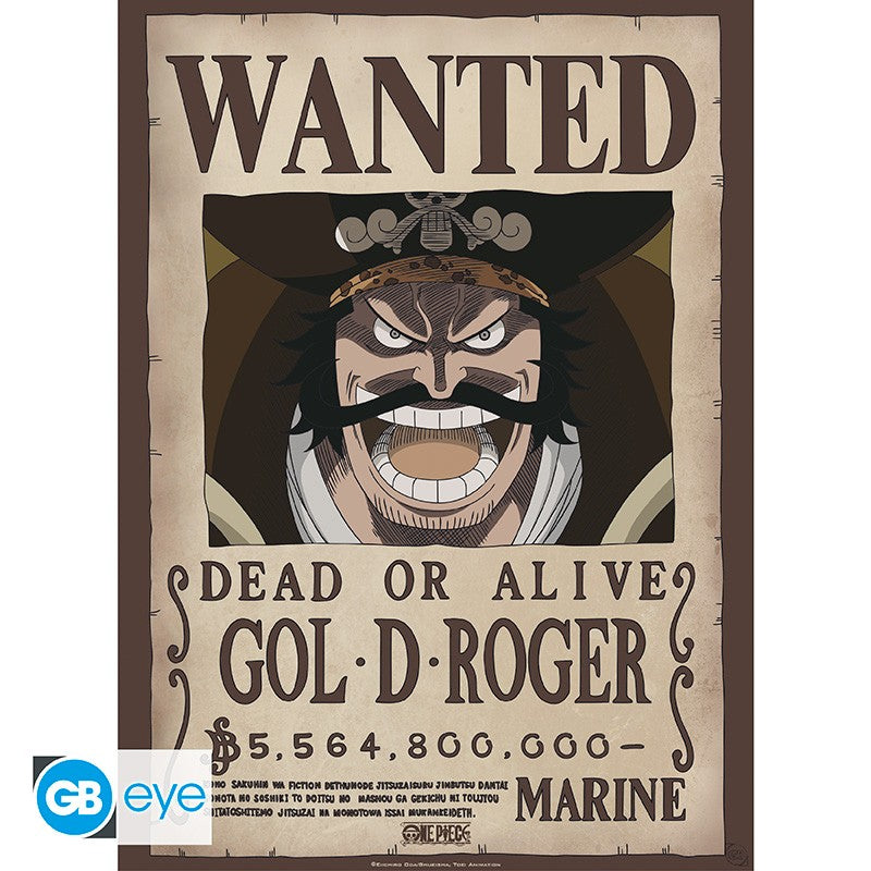 ONE PIECE - Wanted Roger & Whitebeard - Set 2 posters '52x38'