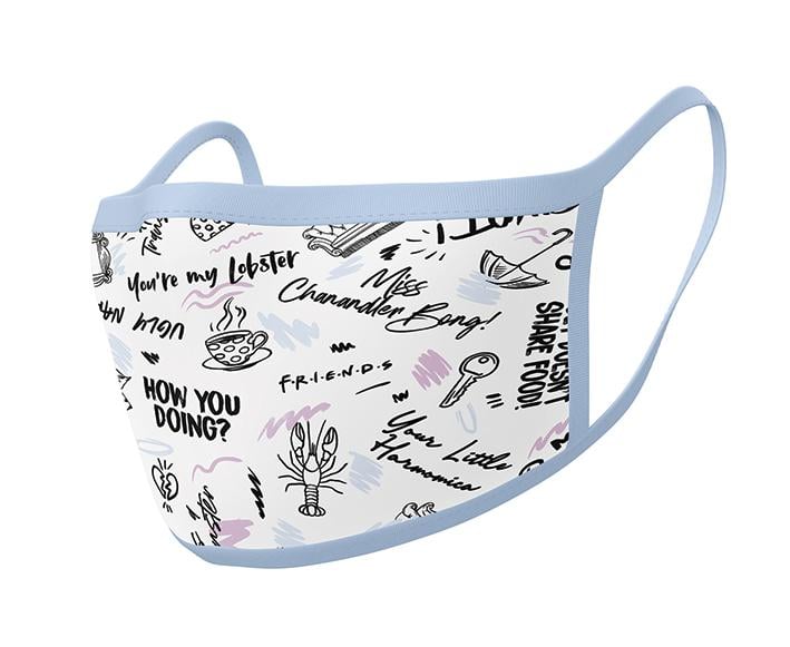 FRIENDS - Phrases - Premium Face Covers pack of 2