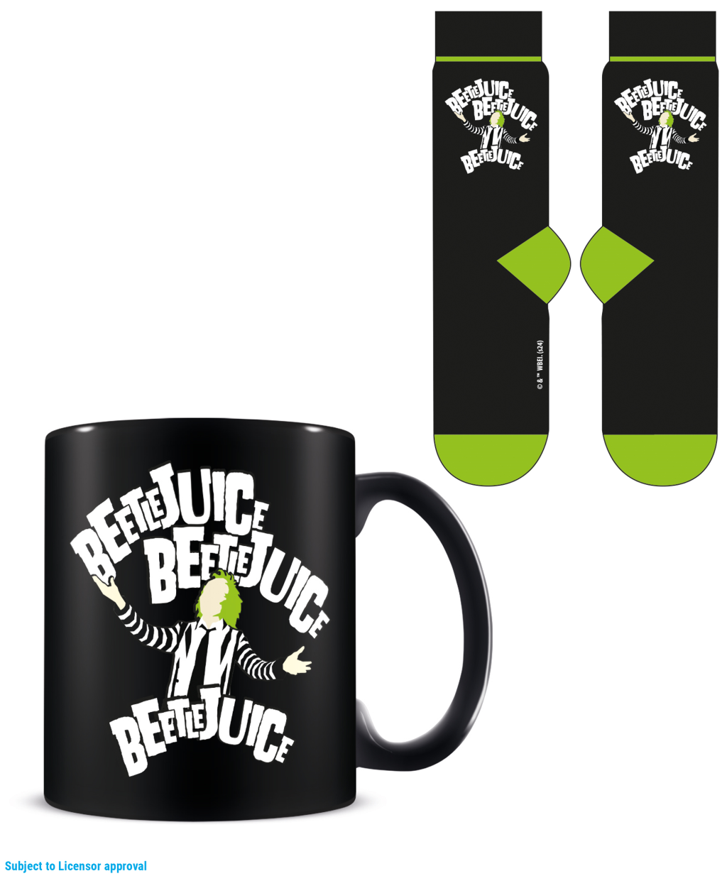 BEETLEJUICE - Beetlejuice Beetlejuice - Mug 315ml and Socks 41-45