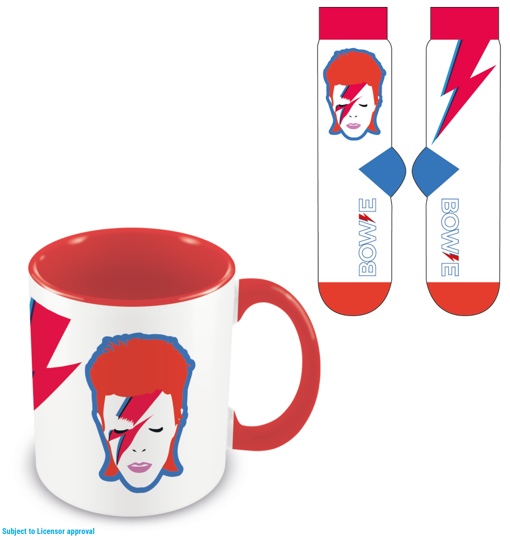 DAVID BOWIE - Aladdin Sane - Mug 315ml and Socks 41-45