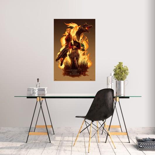 HOUSE OF DRAGONS - Fire & Blood - Poster 61 x 91cm