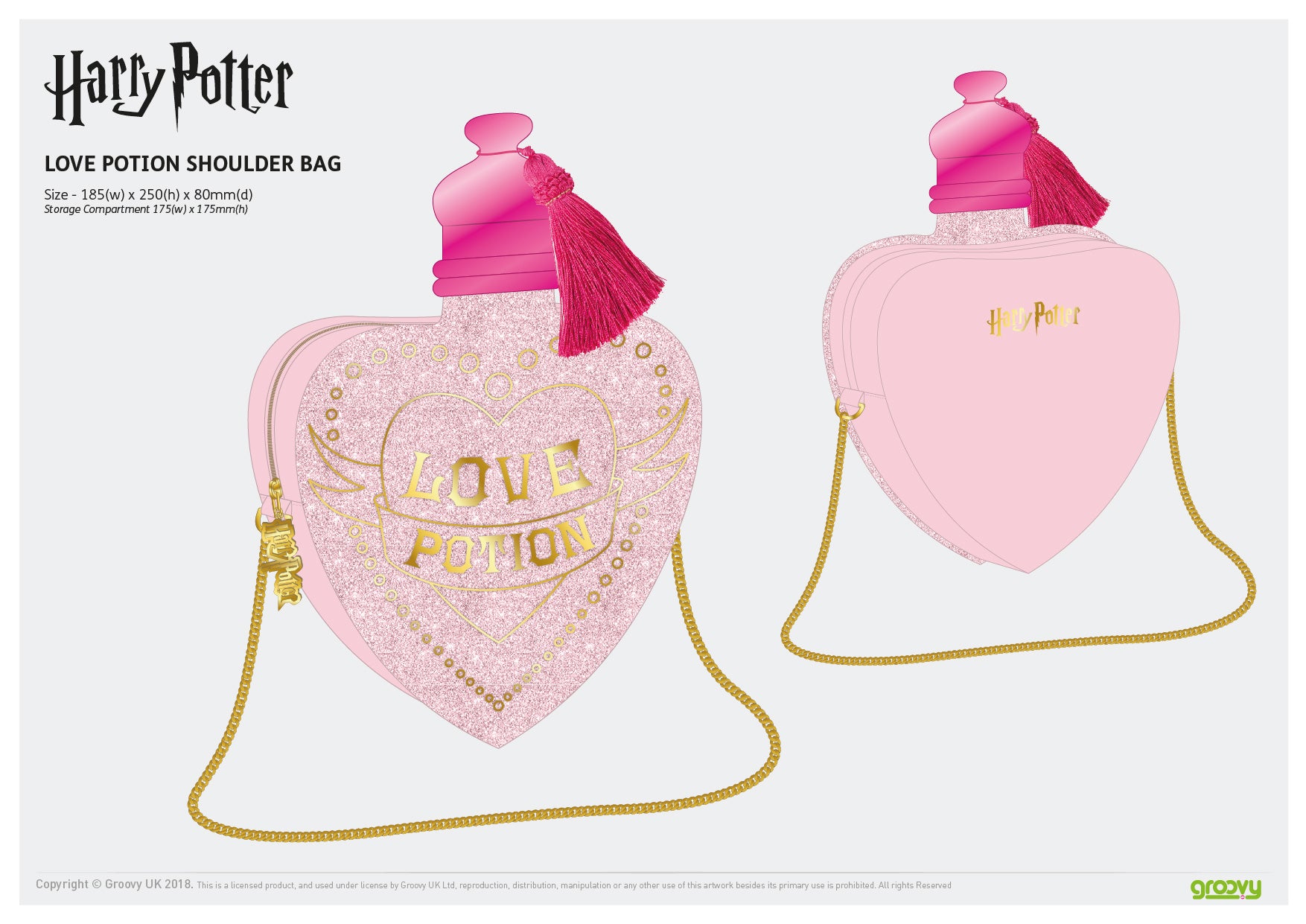 HARRY POTTER - Sac à main Love Potion
