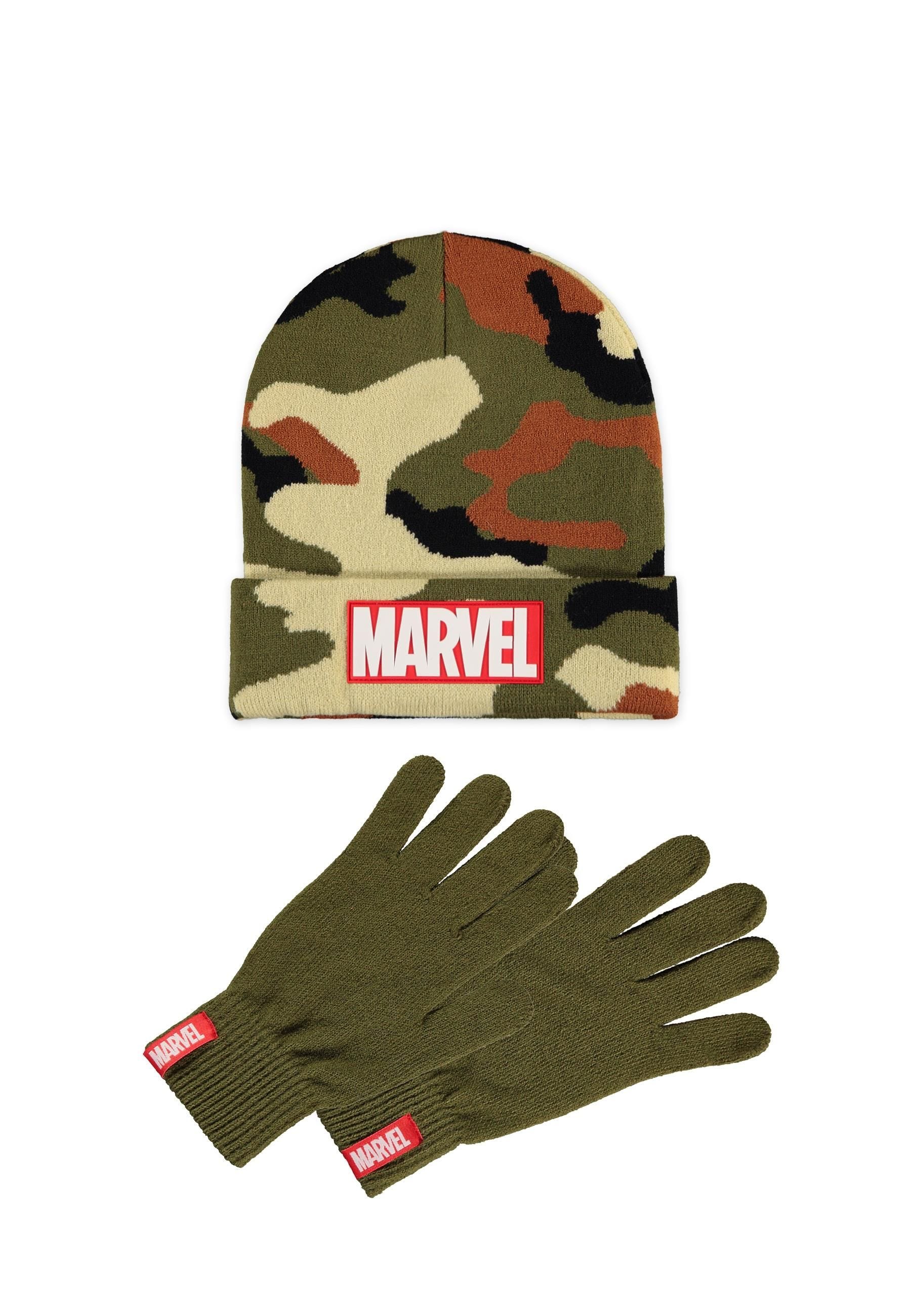 MARVEL - Logo - Beanie & Gloves Gift Set