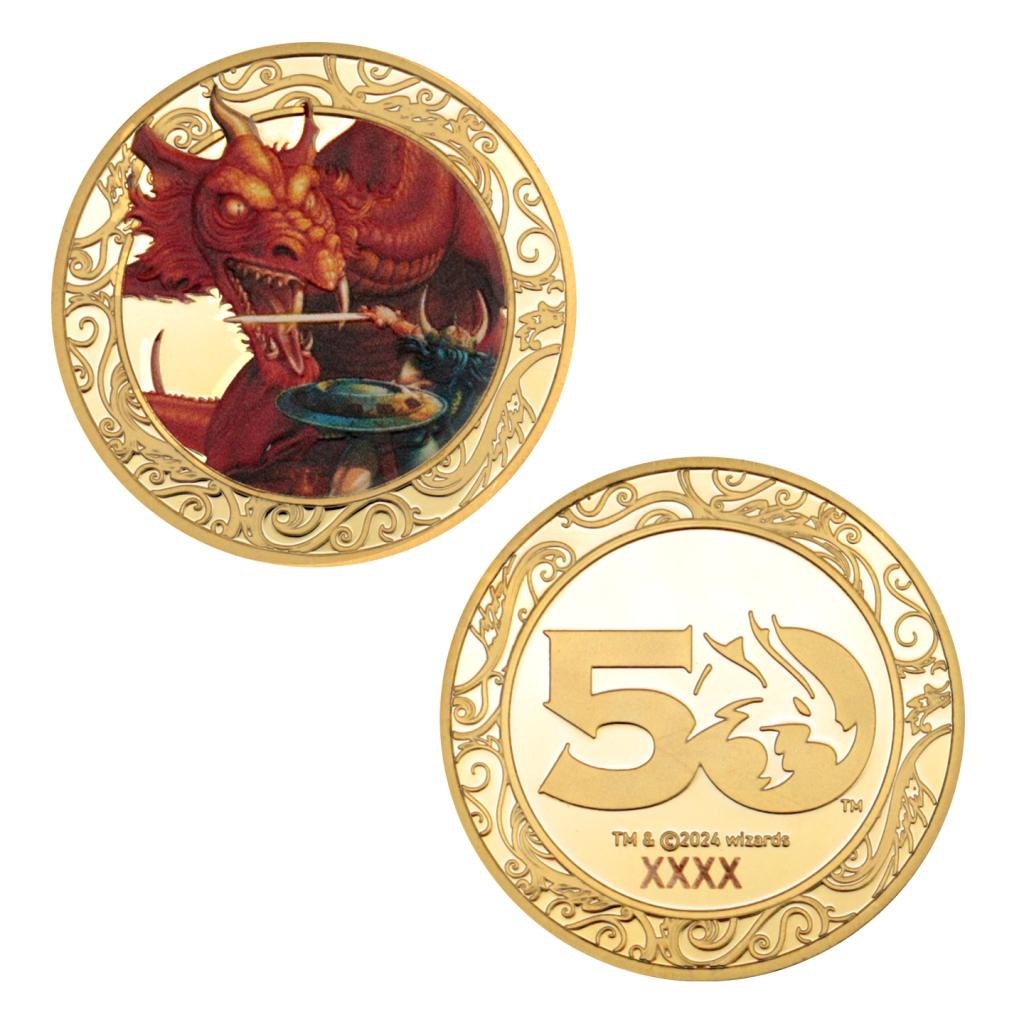 DUNGEONS & DRAGONS - 50th - Limited Edition 24k Gold Plated Coin