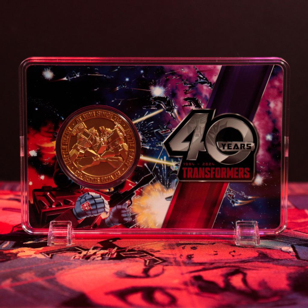 TRANSFORMERS - 40th Anniversary - Limited Edition 24k Gold Plated Coin