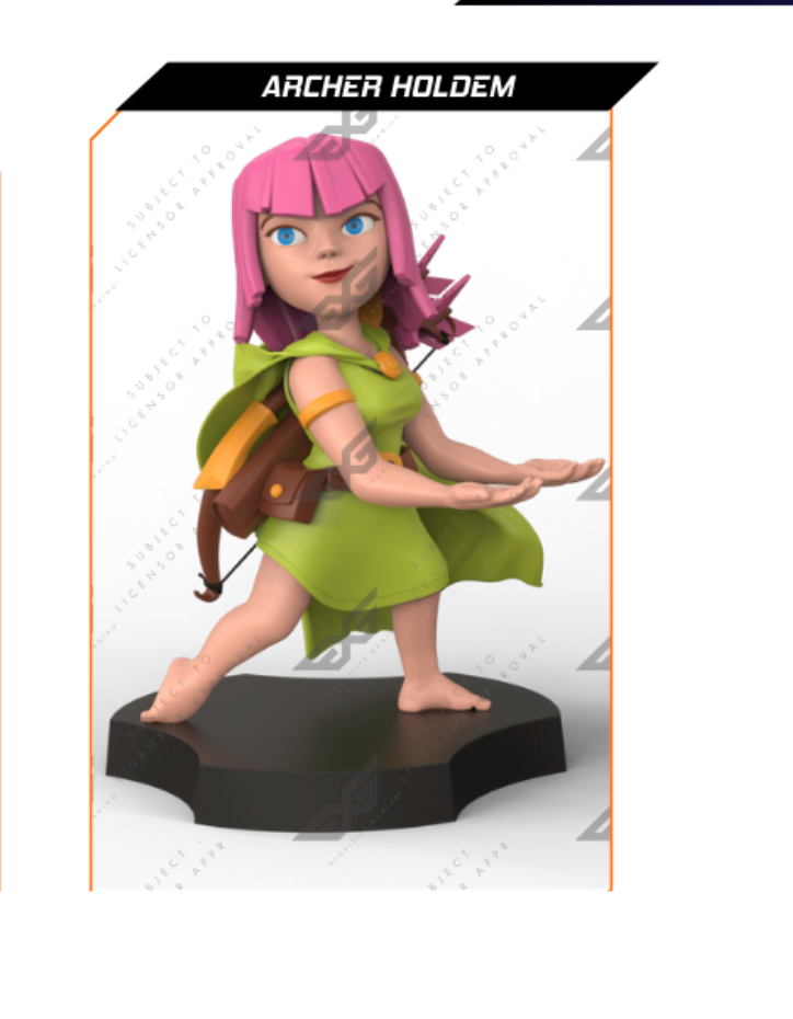 CLASH OF CLANS - Archer - 'Holdem' Controller & Phone Support - 11cm