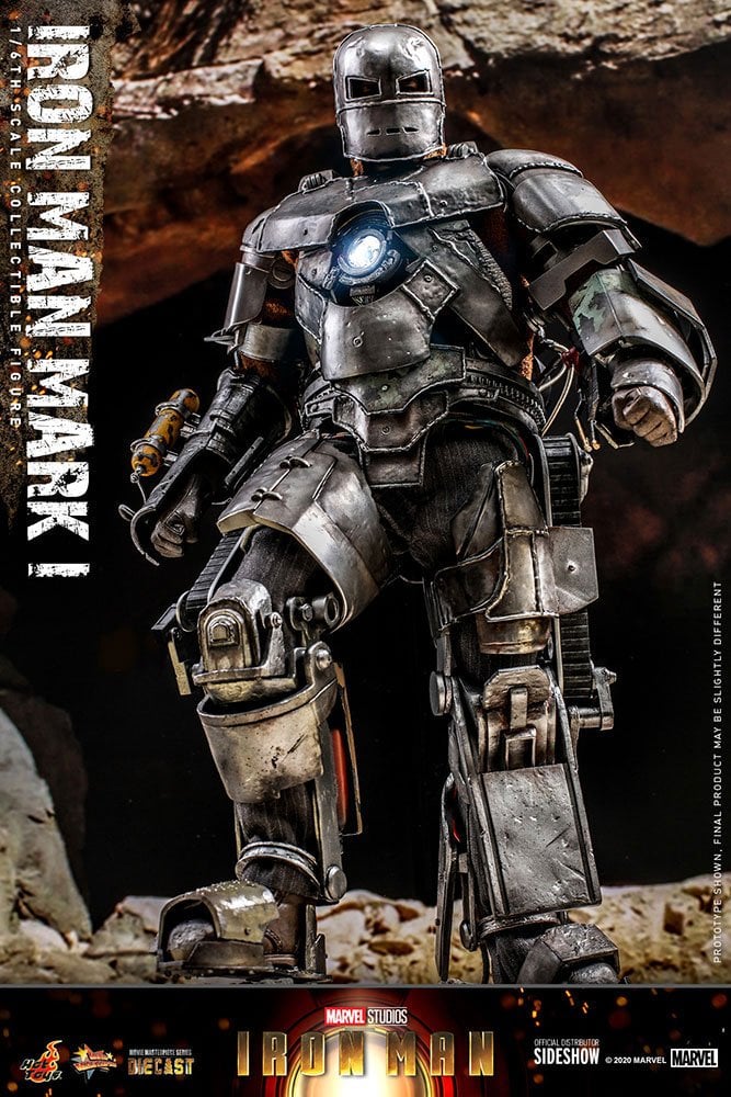 MARVEL - Iron Man Mark I - Statuette articulée Movie Masterpiece 30cm