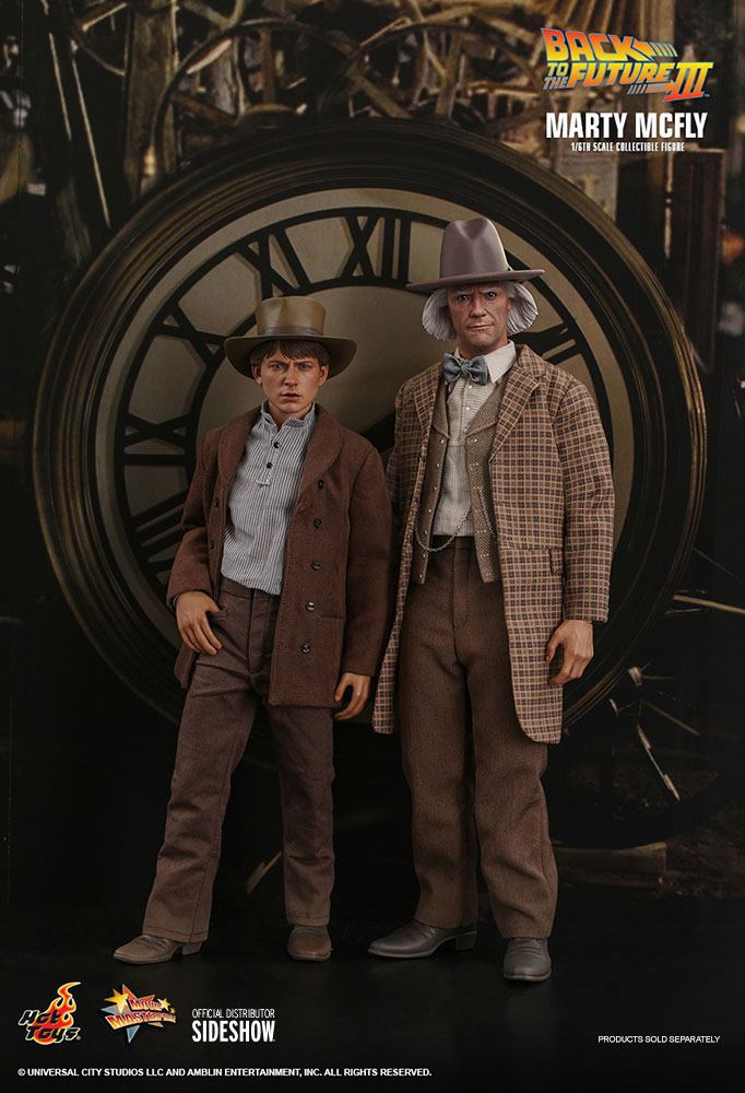 BACK TO THE FUTURE III - Doc Brown - Articulated Statue 32cm