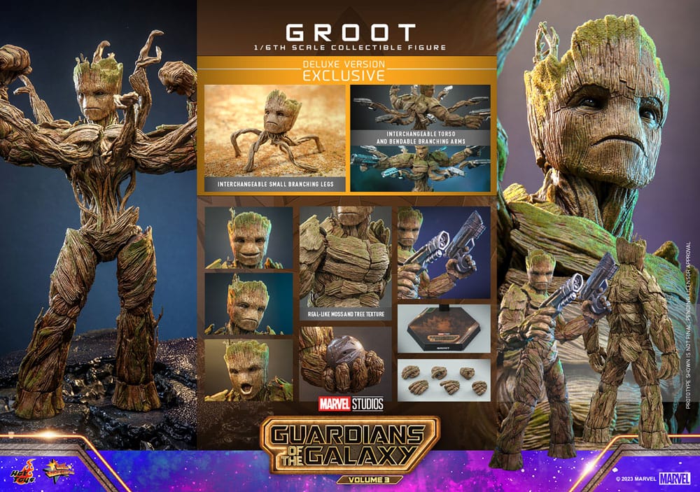 GARDIENS DE LA GALAXIE 3 - Groot Del. -Fig. 1/6 Movie Masterpiece 32cm