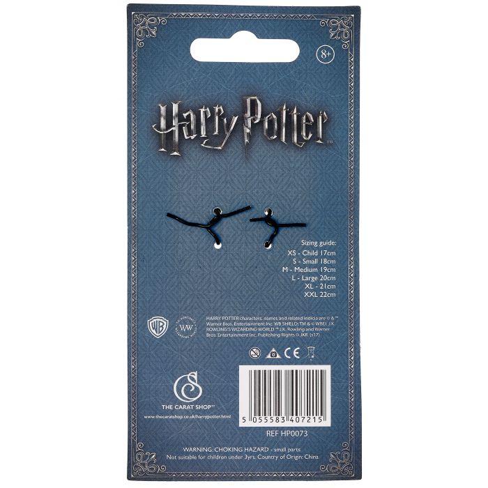 HARRY POTTER - Leather Bracelet + Golden Snitch Charm - 19 cm