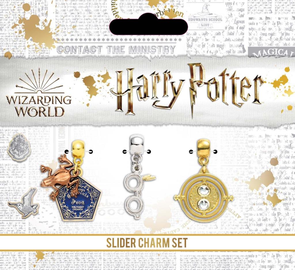 HARRY POTTER - Set of 3 Charms Silver Plated