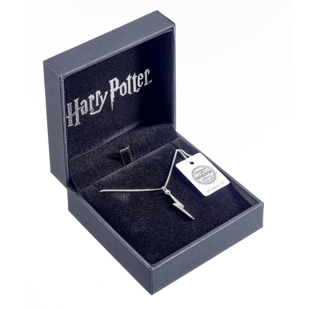 HARRY POTTER - Lightning Bolt - Crystals Sterling Silver Necklace