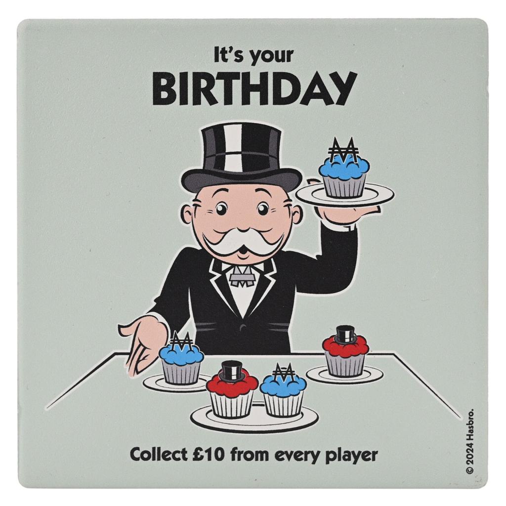 MONOPOLY - It's your Birthday - Ceramic Square Coaster