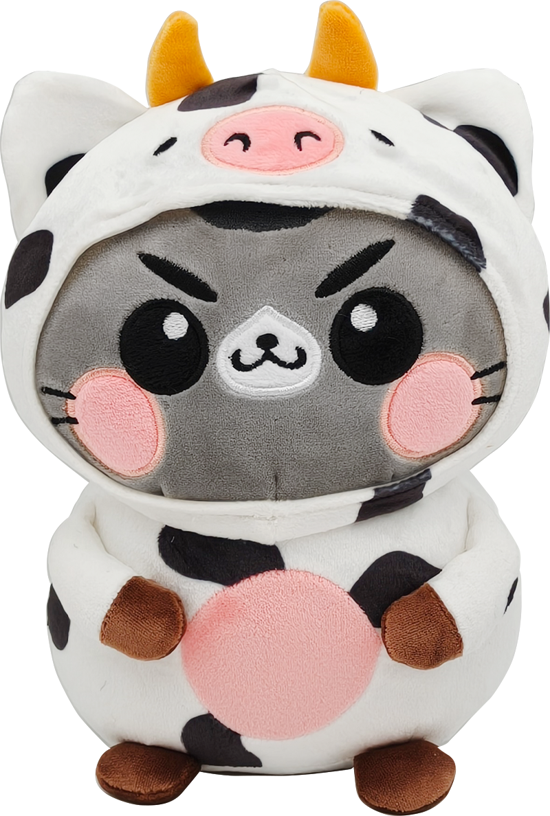 FUNNY CATS - Cow - Plush 21cm