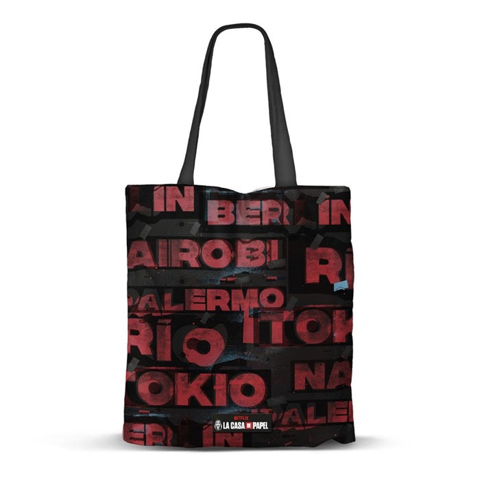 LA CASA DE PAPEL - Cities - Shopping Bag '40x34x1cm'