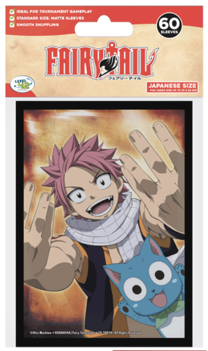 FAIRY TAIL - Natsu et Happy -Protège-cartes Taille Japonaise (62x89mm)