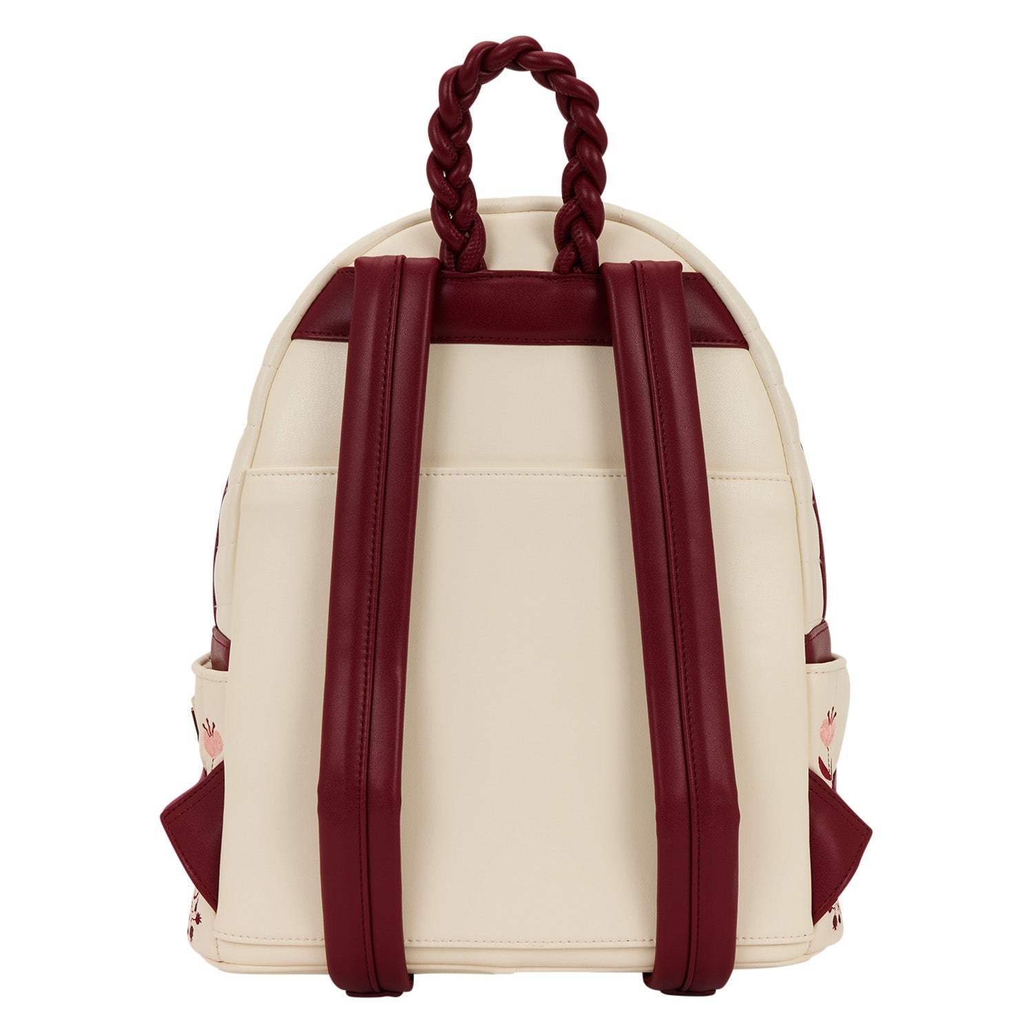 CREAM & RED - Floral - Mini Backpack LoungeFly