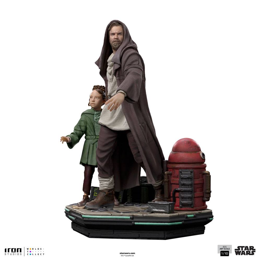 OBI-WAN KENOBI -Obi-Wan et Jeune Leia -Statue Del. Art Scale 1/10 20cm