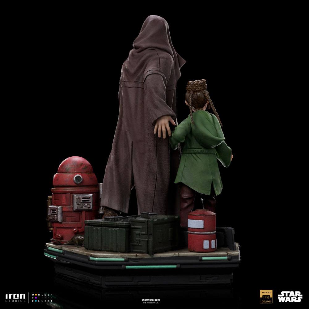 OBI-WAN KENOBI -Obi-Wan et Jeune Leia -Statue Del. Art Scale 1/10 20cm