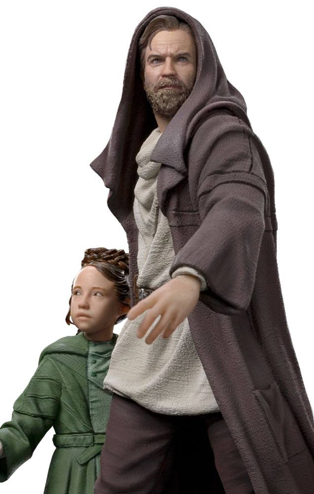 OBI-WAN KENOBI -Obi-Wan et Jeune Leia -Statue Del. Art Scale 1/10 20cm
