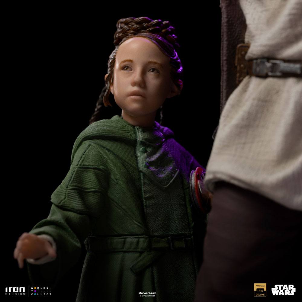 OBI-WAN KENOBI -Obi-Wan et Jeune Leia -Statue Del. Art Scale 1/10 20cm