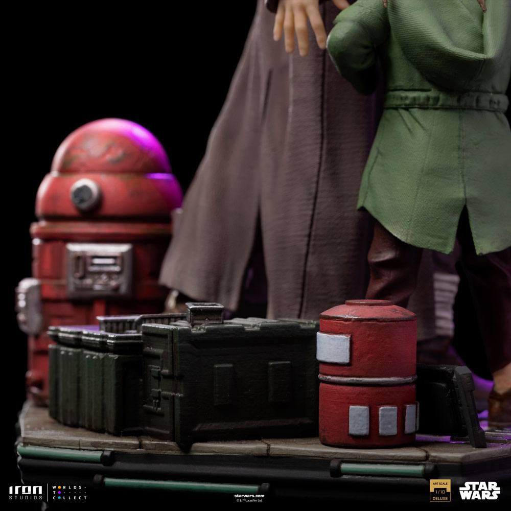 OBI-WAN KENOBI -Obi-Wan et Jeune Leia -Statue Del. Art Scale 1/10 20cm