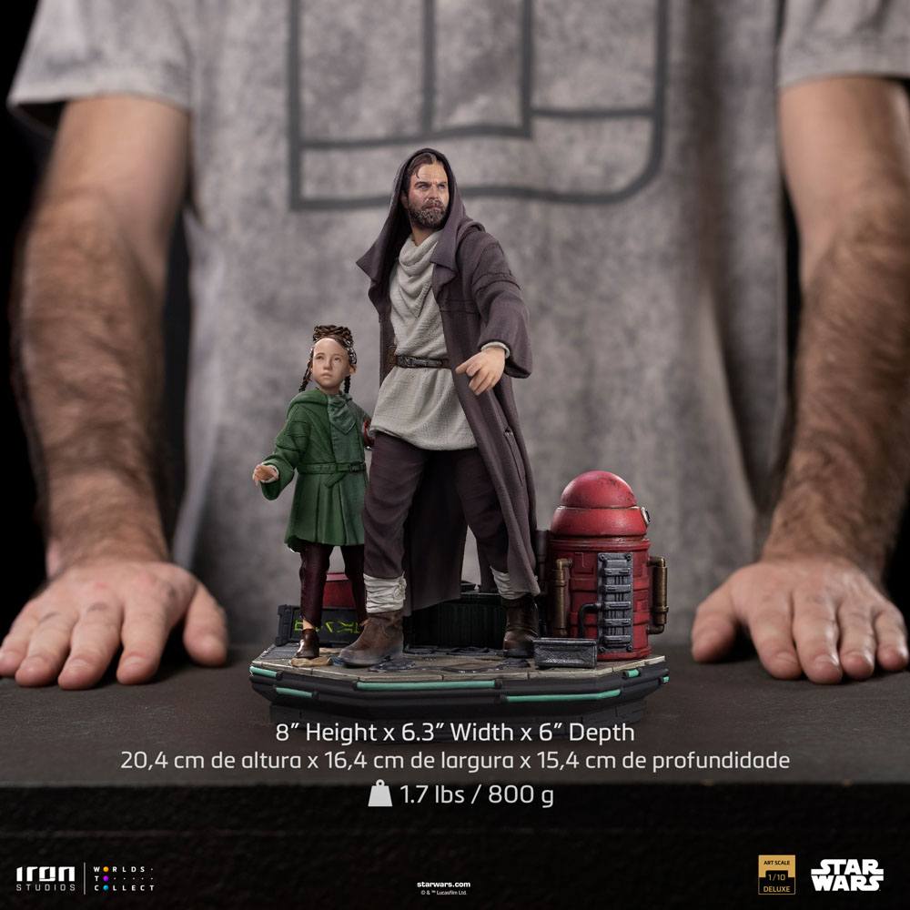OBI-WAN KENOBI -Obi-Wan et Jeune Leia -Statue Del. Art Scale 1/10 20cm