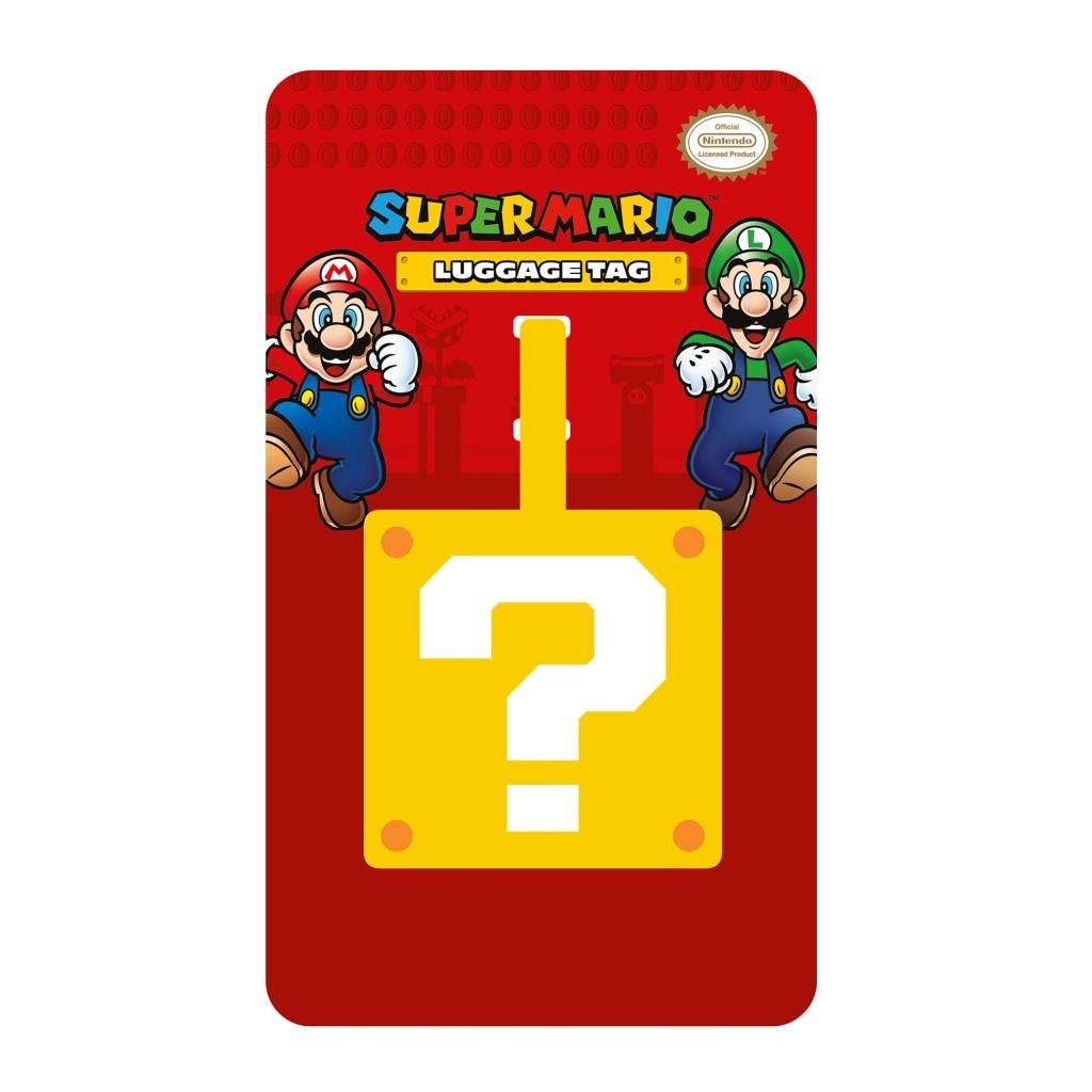 SUPER MARIO - Question Mark Block - Lugage Tag '10x18'