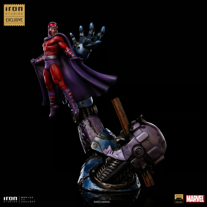 MARVEL-Magneto vs Sentinel-Statue Del. Art Scale 1/10 37cm "2023 CCXP"