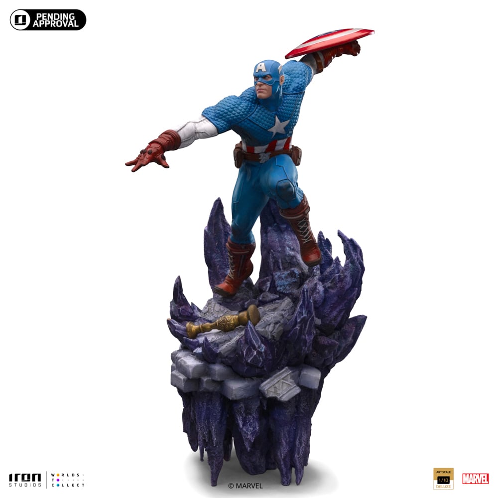 MARVEL - Captain America - Statuette Art Scale Deluxe 1/10 34cm
