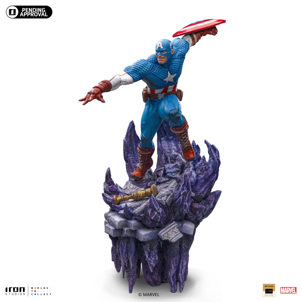 MARVEL - Captain America - Statuette Art Scale Deluxe 1/10 34cm